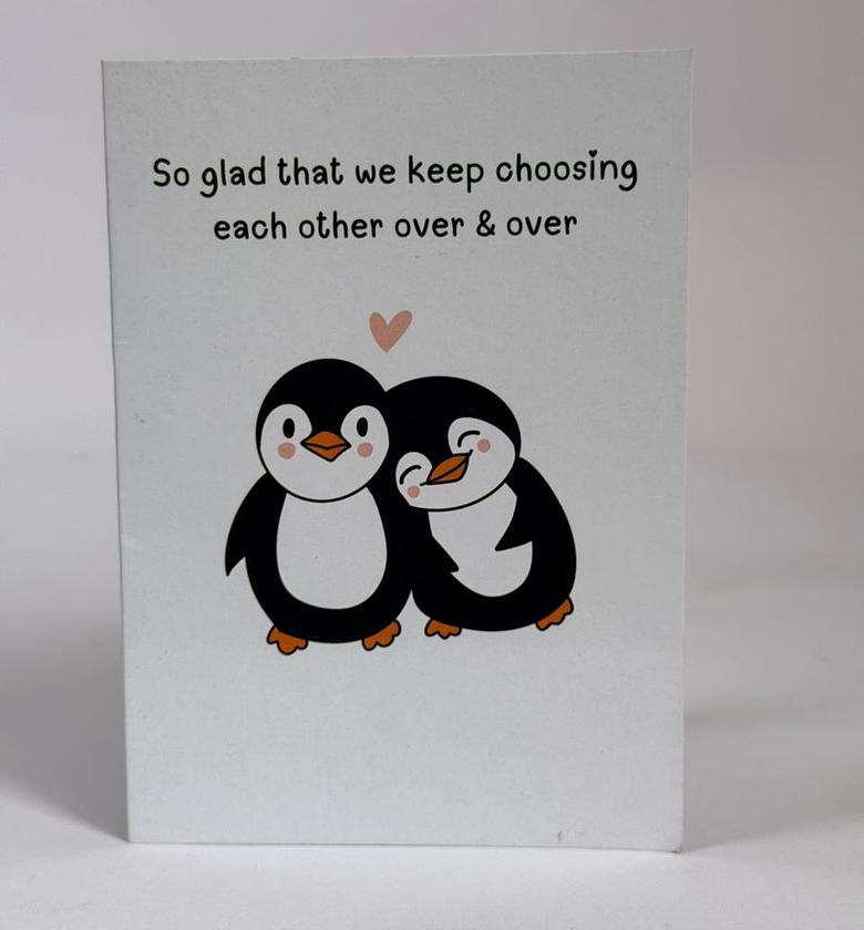 Penguin heartfelt card image