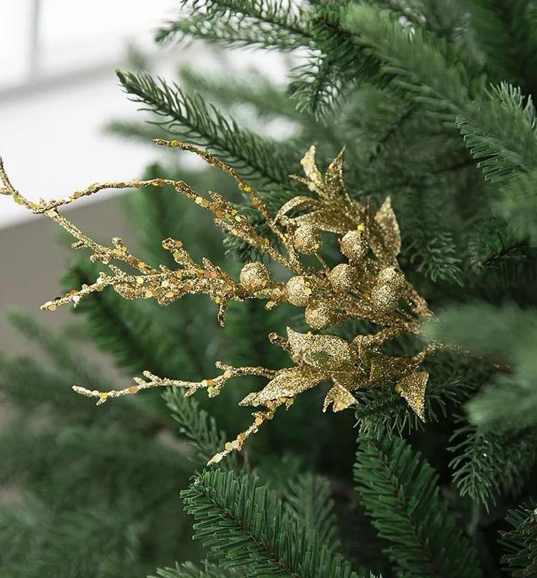 Frosted Winterberry Glitter Christmas Pick image