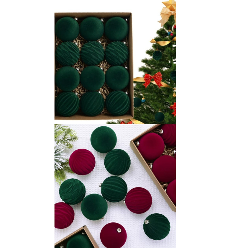 Luxury Velvet Touch Christmas Ornament Set image
