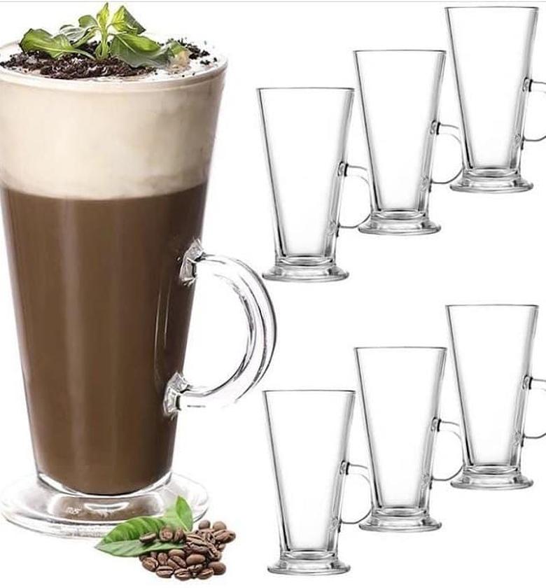  Irish Coffee Mugs or Latte Glasses 6pcs image