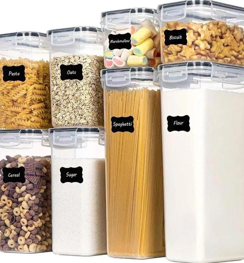 8 pcs Food/Pantry Storage Containers. image