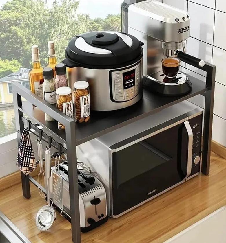 Single layer adjustable Microwave Stand image