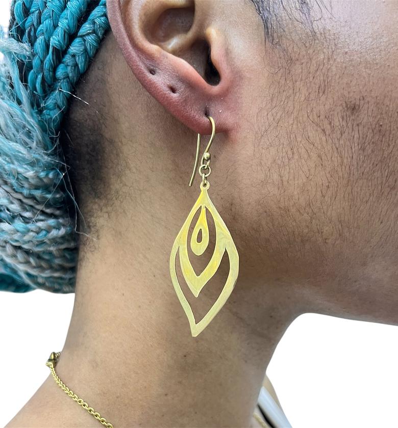 Kaya Brass Earrings  image