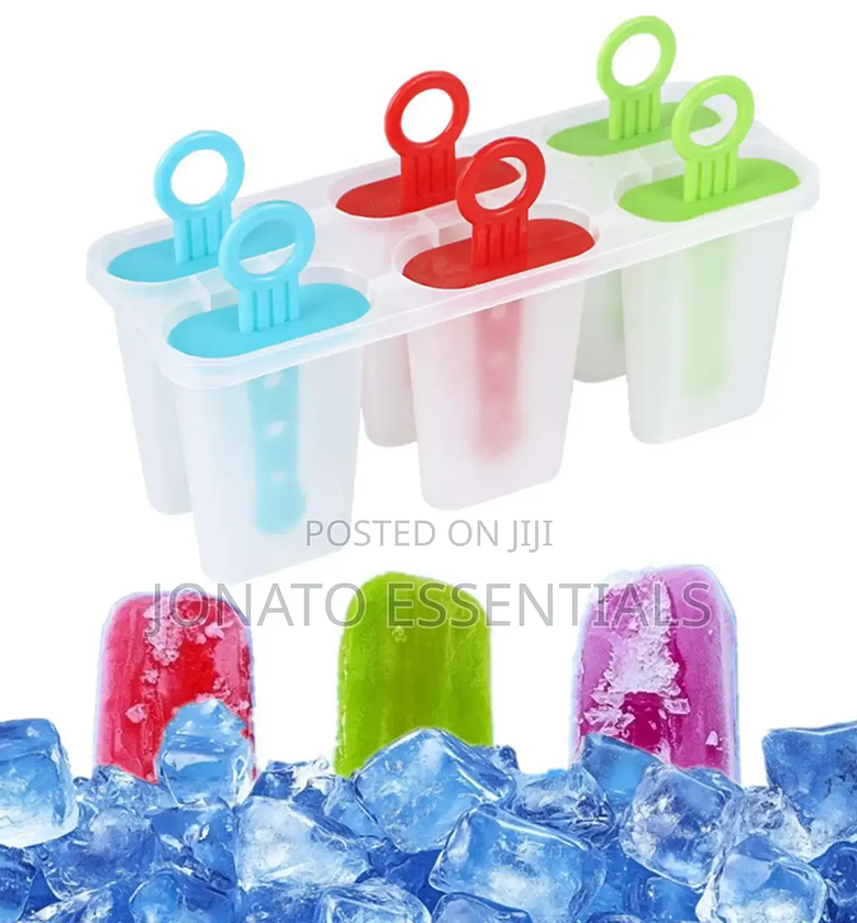 6 Piece Ice Cream Popsicle Mold image