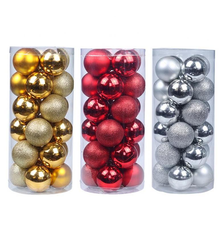 Assorted Finish Shatterproof Christmas Bauble Set image