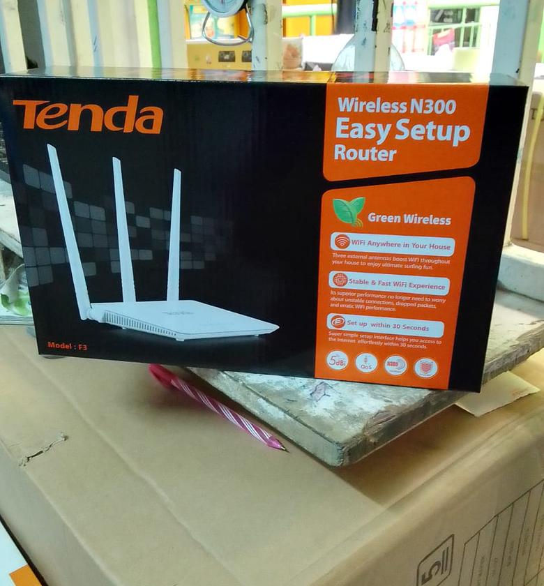 Tenda F3 N300 300 Mbps Wireless WiFi Router image