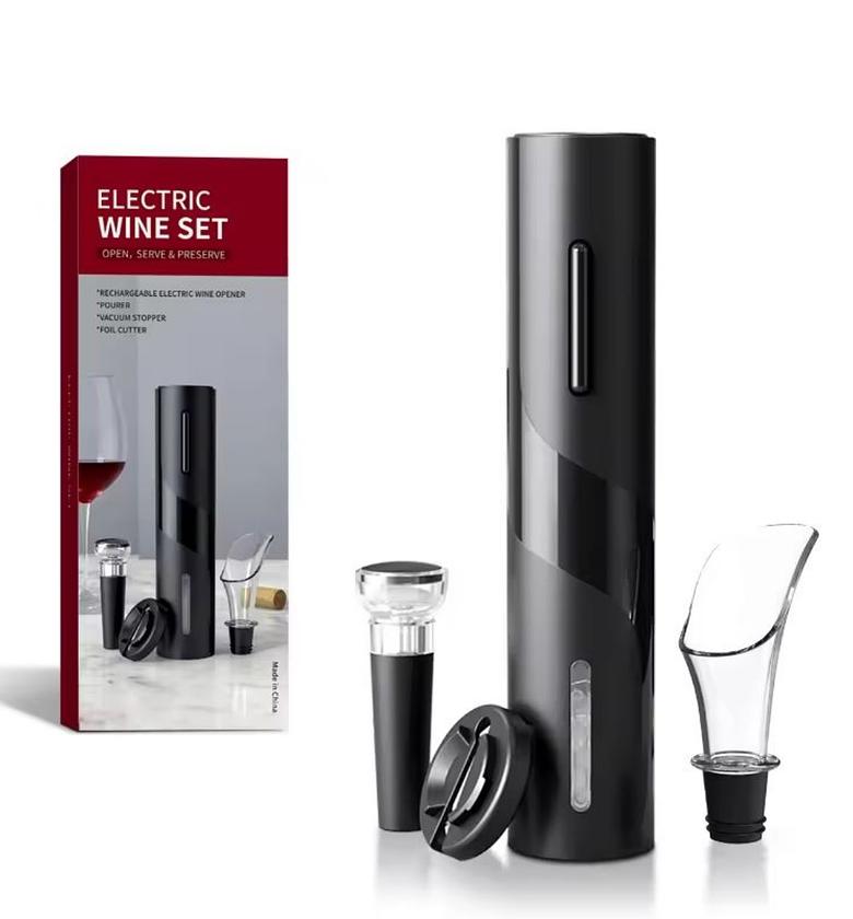 Electric Wine Opener Set, Battery Operated Wine Opener image