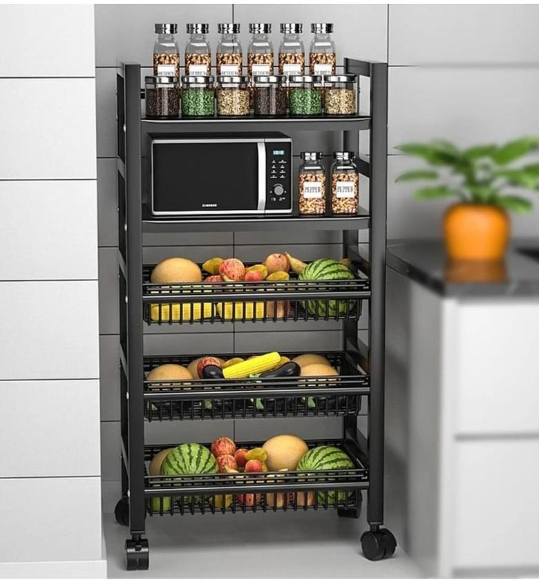 Metallic vegetable rack/organizer image