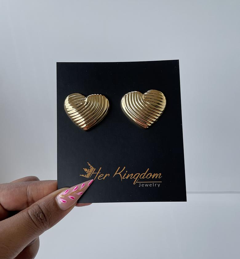 Landon Heart Earrings  image