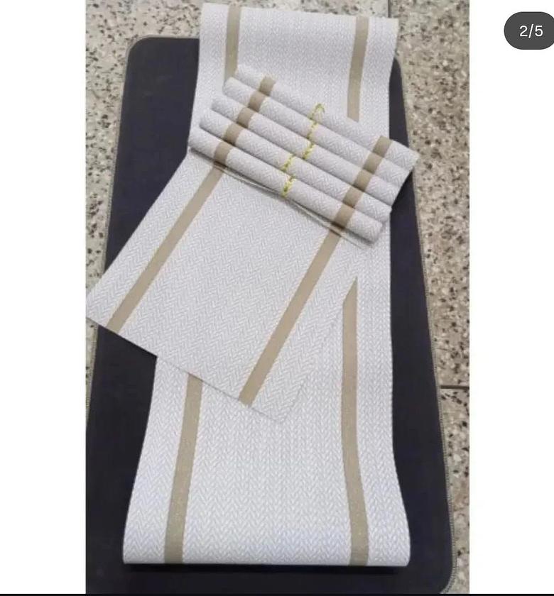 6 pcs Pvc table mats plus one table runner image