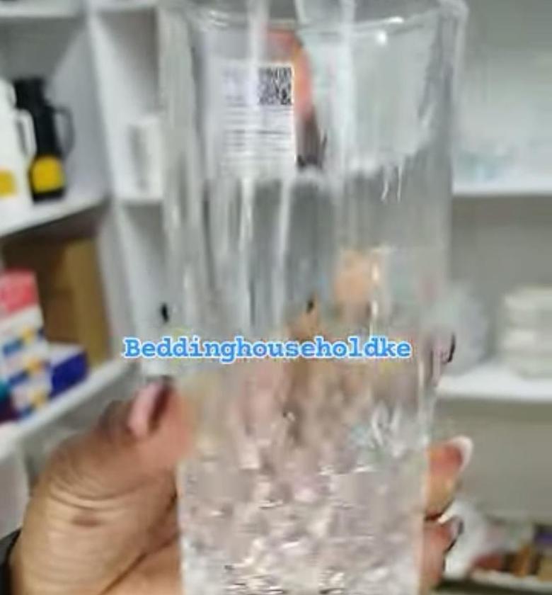 Unique patterned water glasses. image