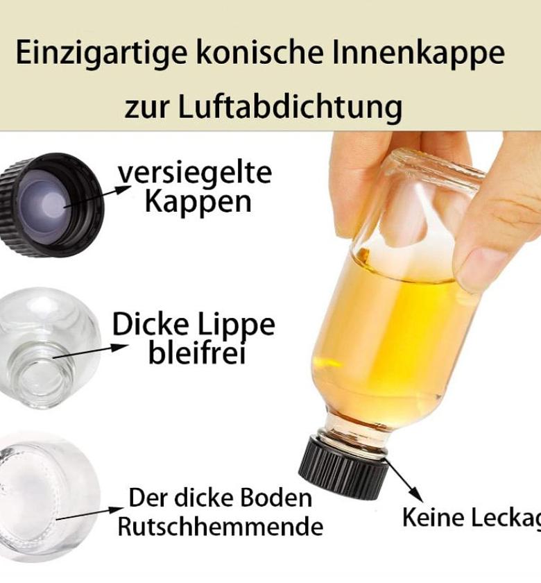 Set of 5 Gingershots Glass Bottles image