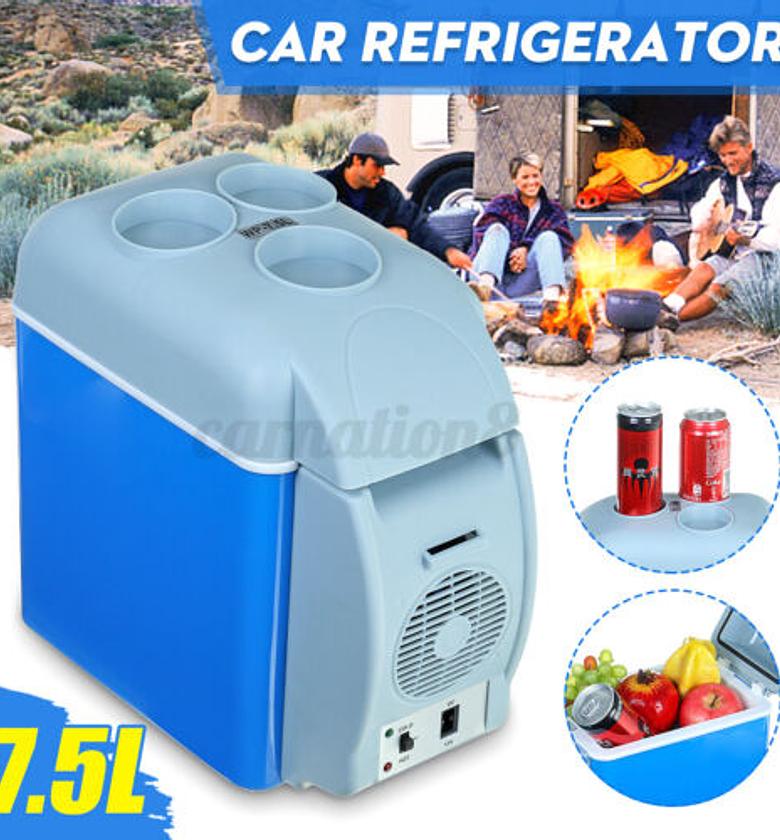 7.5L Portable car fridge dup power option car cigar DC power  image