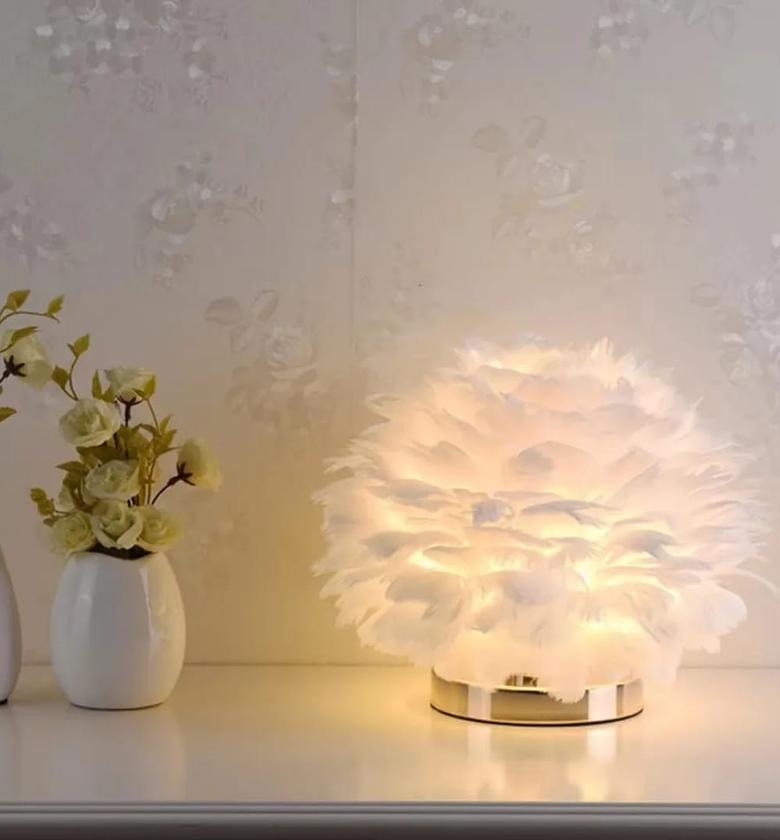 Creative Feather Table Lamp image