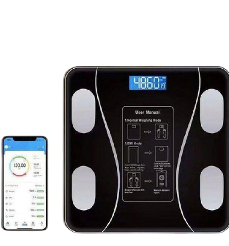 Personal Scale Rechargeable Intelligent Digital Bathroom Weigh Scale Body Fat Scale image