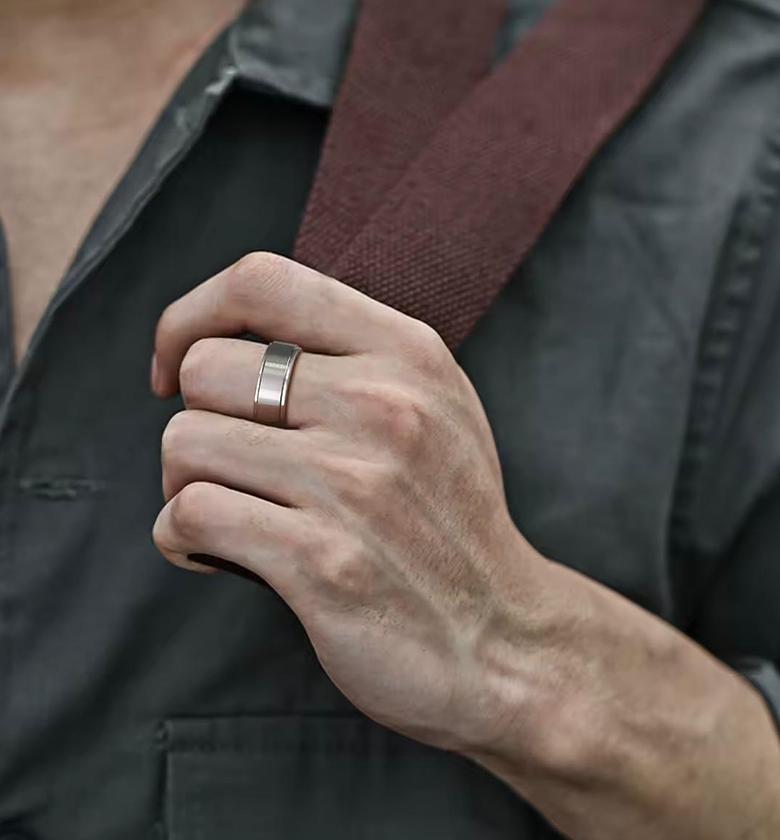Modern Tungsten Carbide Men's Ring image