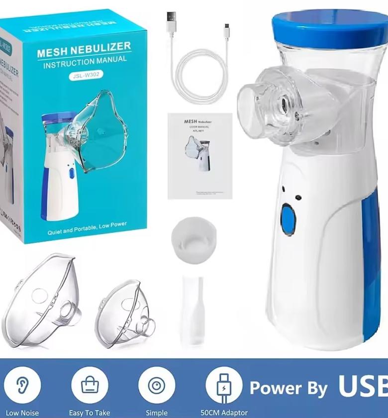Portable Mesh Nebulizer JSL-W302 for Adults & Kids – Silent Asthma & Cough Relief Inhaler – USB Powered – Nairobi, Kenya image