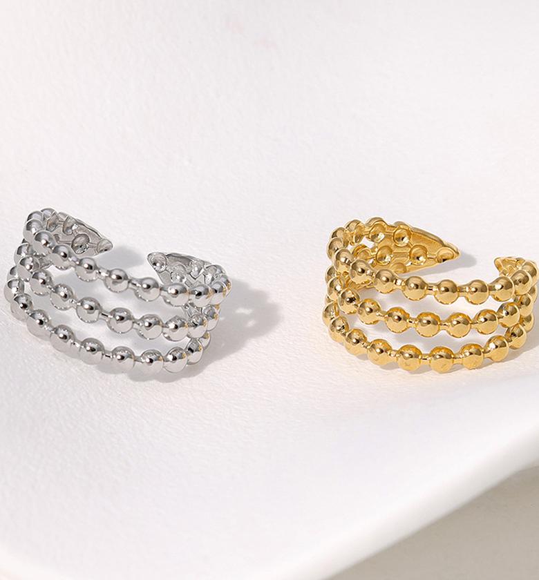 The Tria Bead Stack Ring image