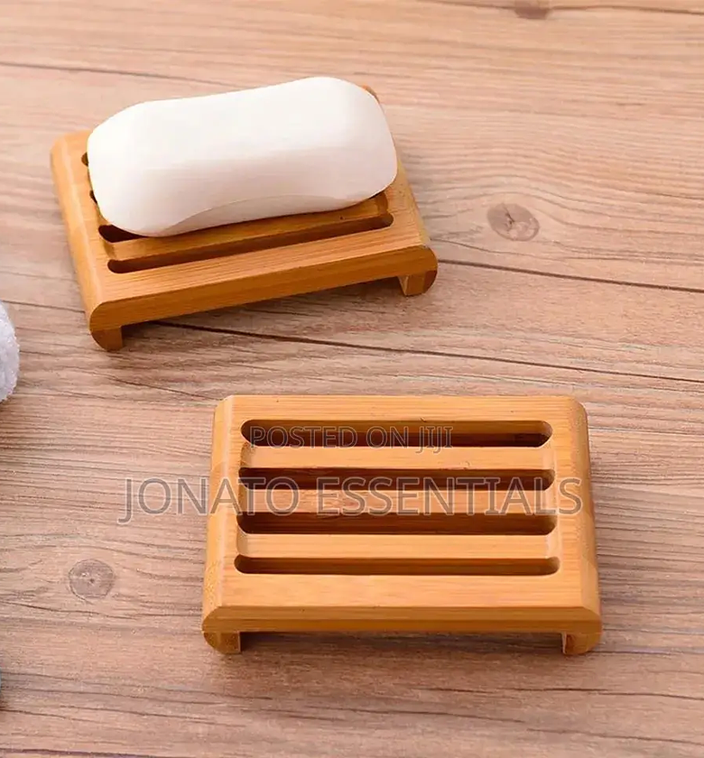Bamboo Soap Dish And Holder image