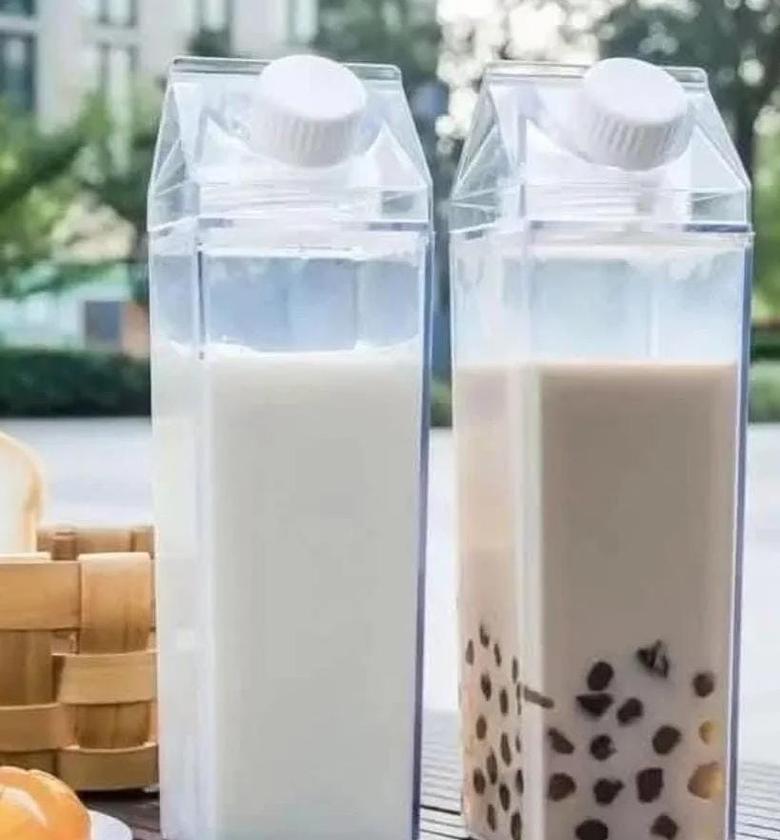 Acrylic Milk / Beverage Fridge Bottle 1Ltr image