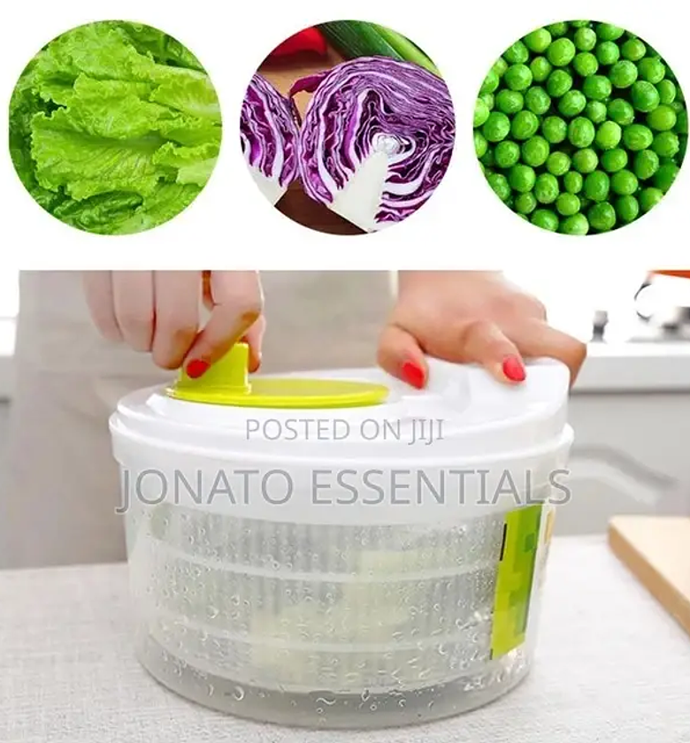 3ltr Manual Salad Spinner, Dryer ,Drainer image