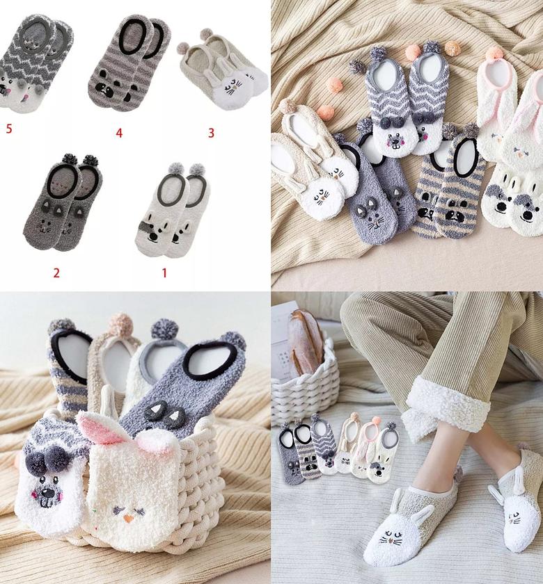 Cute Coral Fleece Socks  image