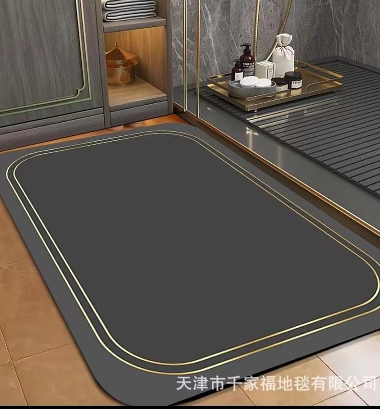 Diatom Mud Absorbent Floor Mat , Anti Slip, Quick Drying image