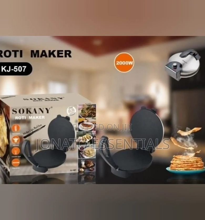 Sokany Chapati Maker - Electric Non-Stick Roti Press image