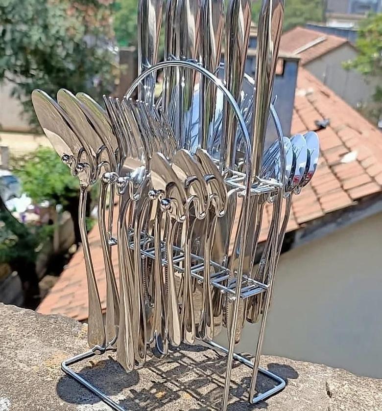 24pcs Spoon Set  Stainless Steel Cutlery Set image