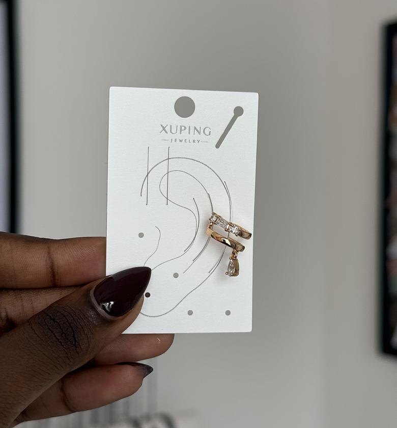 Celestial Dewdrop Ear cuff image