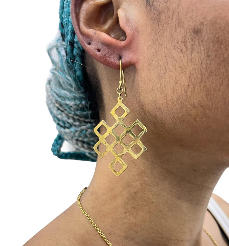 Achieng Brass Earrings  image
