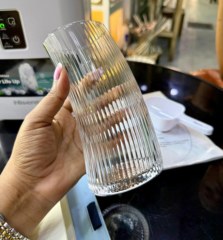 Ribbed Zenith Highball Glasses (450ml) - 6pcs image