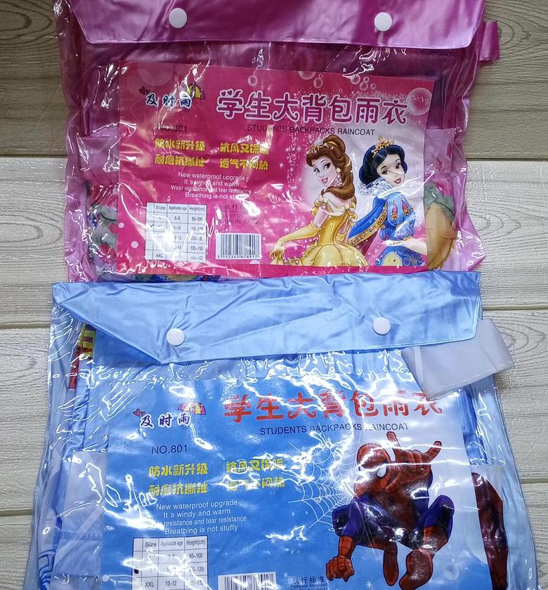 Raincoats. Student Backpack Raincoats For Age 8 to 16 years old. image