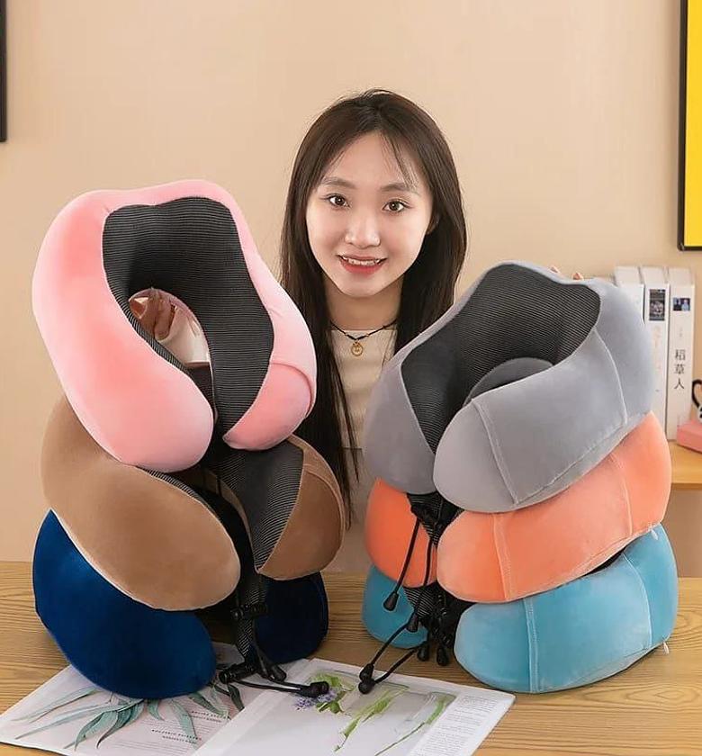 Neck Pillow. U shaped neck pillow for travelling image
