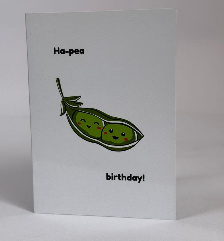 Ha Pea Birthday Card image