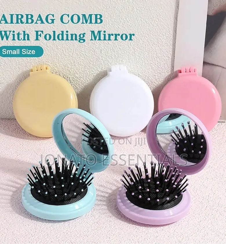 Mini Foldable Mirror and Hair Comb image