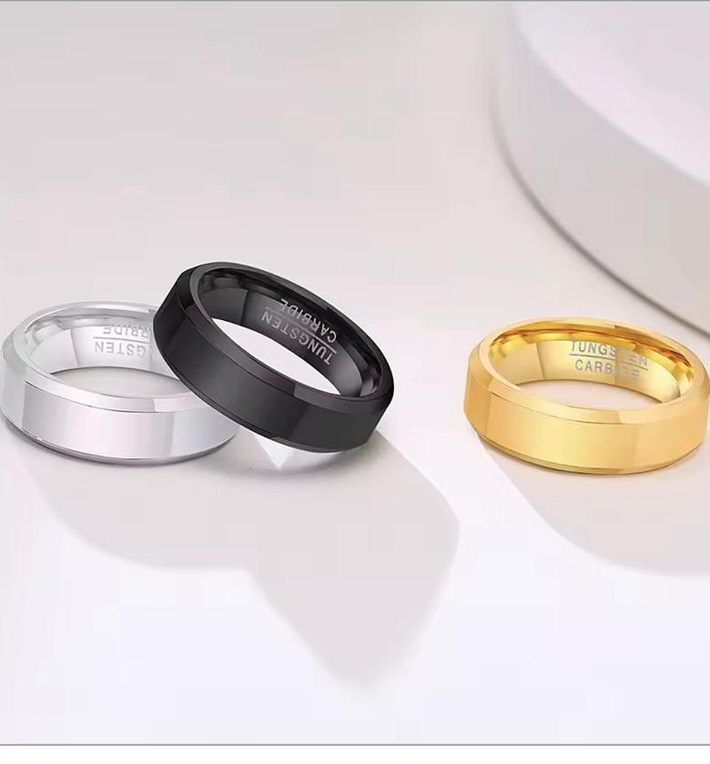 Apex Polished Tungsten Comfort Ring image