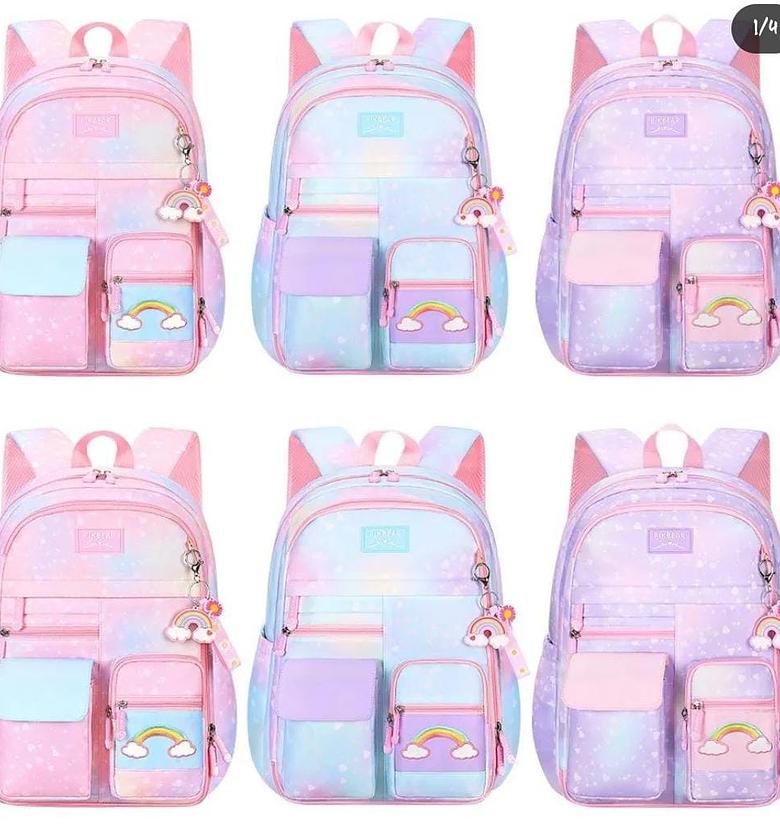 School Bags backpack with multiple compartments. image