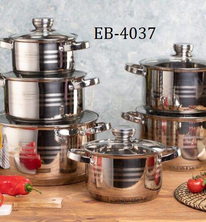 12pc Edenburg Stainless Steel Cookware image