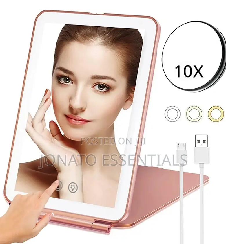 Led Travel Makeup Mirror image
