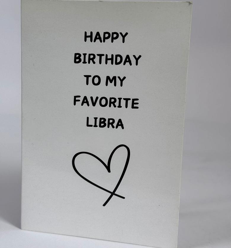 Happy Birthday to My Libra Card image