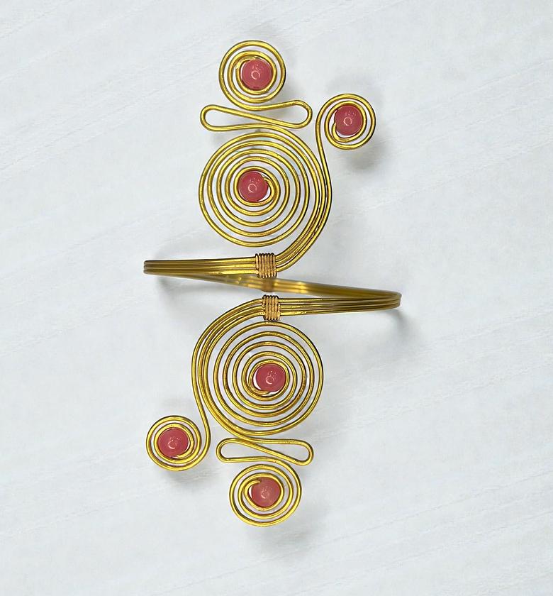 Lami Adjustable Brass Armcuff image