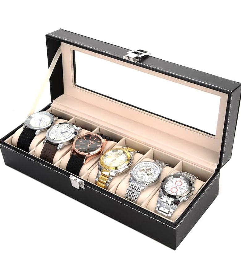 6 Slot Watch Organizer Box image