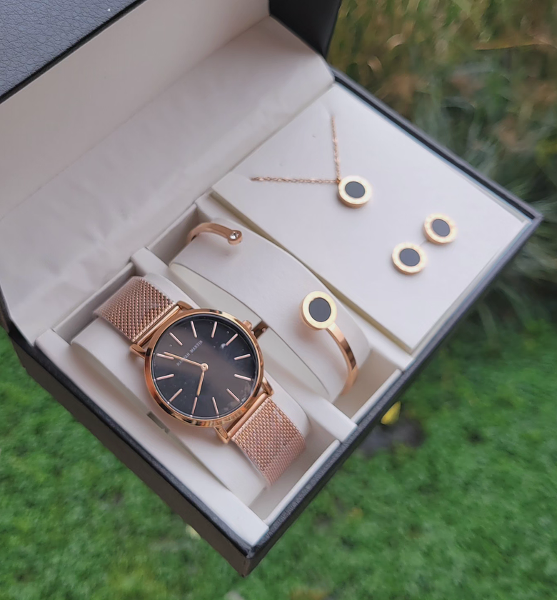 Rosegold watch set image