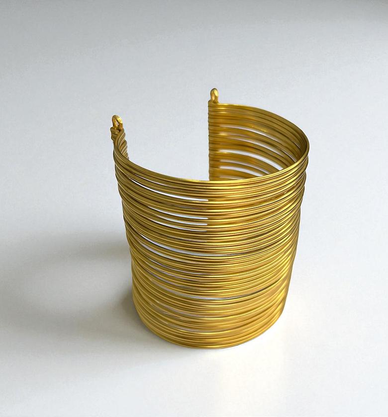 Sade Large  Brass Bracelet image