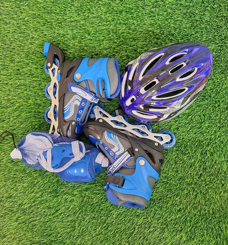 Adjustable roller skates shoes Full skate Roller Speed Skating Shoes image