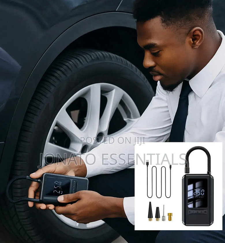 Portable Car Tire Inflator Air Pump With Digital Display image
