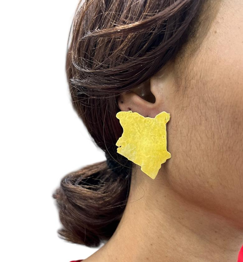 Zawadi Brass Earrings  image