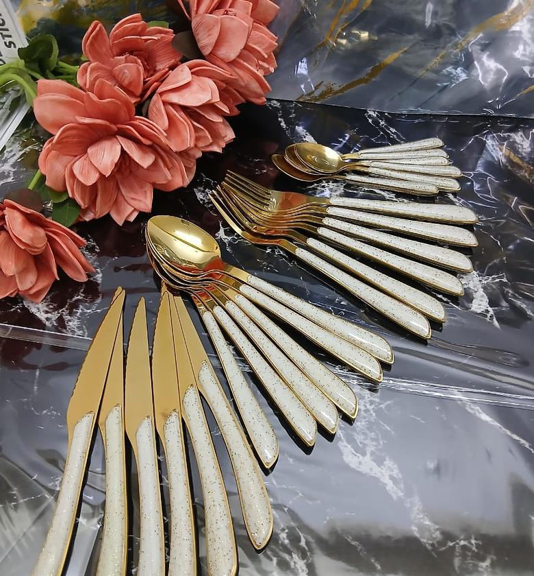 Heavy duty 24pcs dining cutlery set image