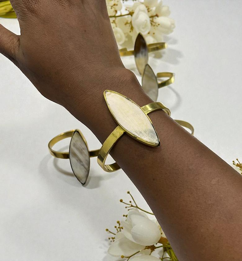 Oval Wema Brass Bracelete image